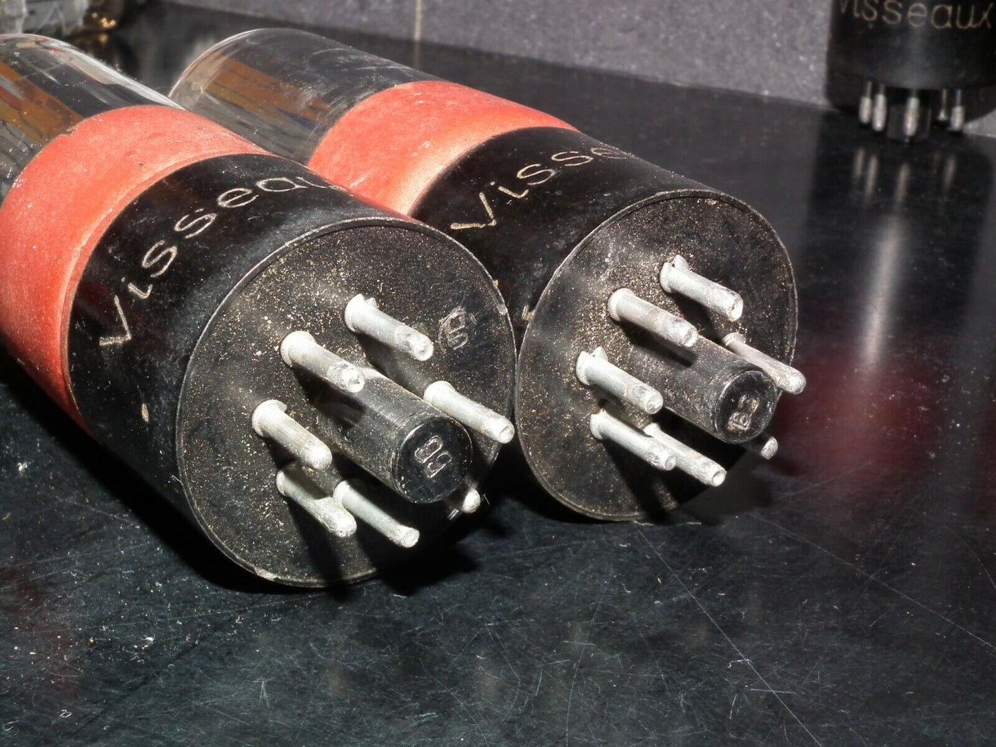 Platinum Matched Quad 6M6G Visseaux France EL33 Used Tested NOS 33-36mA