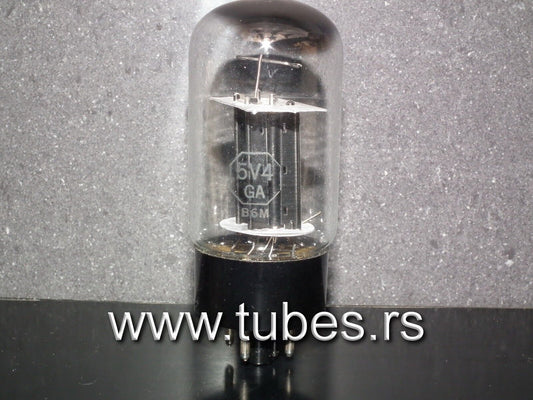 5V4GA Sylvania VT-206 NOS NIB black plates, carbonized nickel