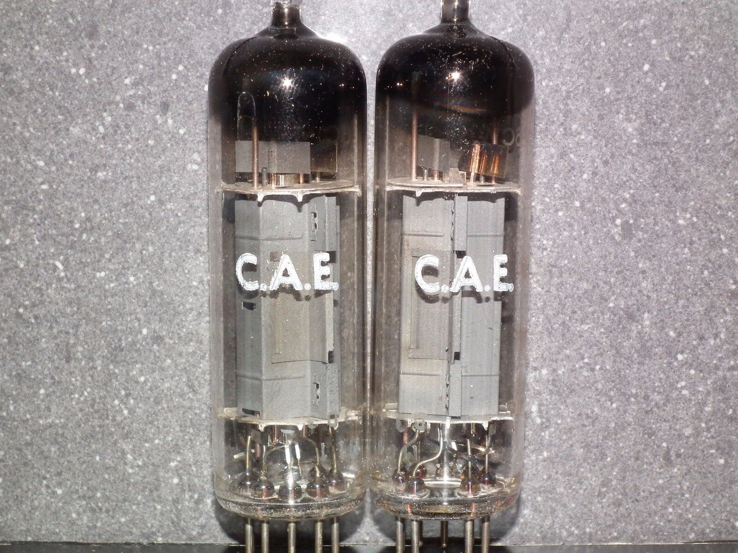 Platinum matched pair EL86 6CW5 Mullard Blackburn NOS OLD TYPE D GETTER, 1962