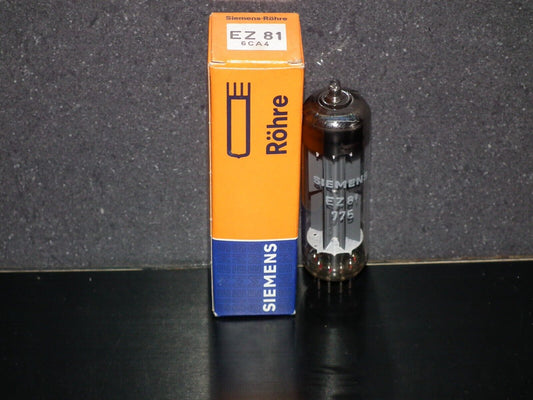 EZ81 Mullard 6CA4 NOS NIB Blackburn tube plant Rebranded Siemens