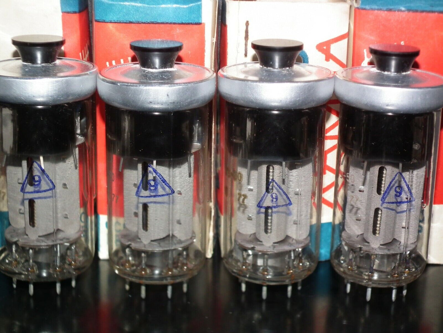Platinum matched quad GU50 NOS NIB (FU50, LS50)