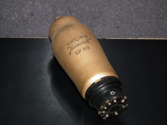 CF50 Philips low noise gold coated microphone pre amplifier pentode, Used tested