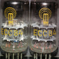 ECC84 RFT NOS Platinum matched pair, old type early 70s East Germany