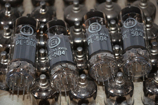 Rare Matched QUAD PL504 NOS for Graaf GM100 GM200 OTL Amplifiers EI Philips