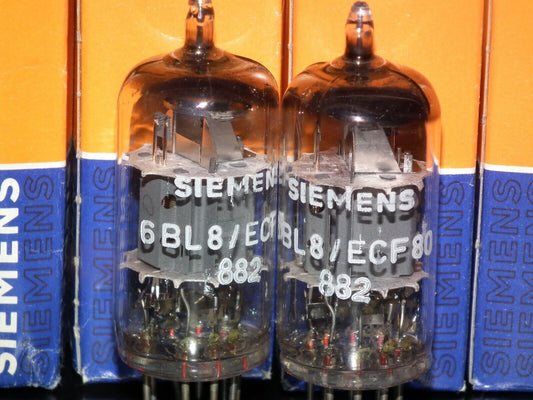 ECF80 6BL8 Siemens NOS Matched Pair for McIntosh MR65B MR67 MR71 333A