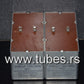 Two vintage Siemens electrolytic capacitors 2500uF / 35V Klangfilm, Germany