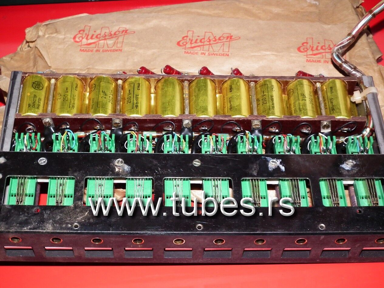 Two vintage MP capacitors 2 uF / 250V Rifa Sweden (PIO - Paper in oil capacitor)