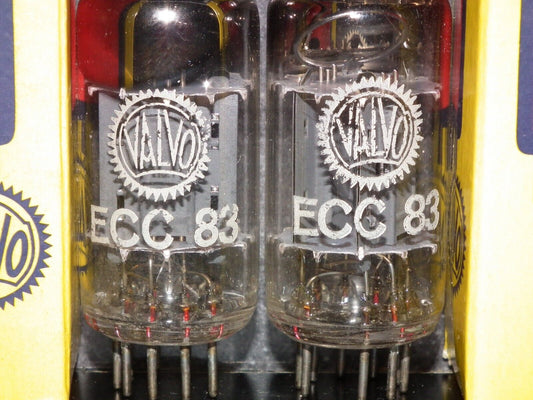 ECC83 Valvo 12AX7 Long Anodes 17mm Inclined Getter mC1 D7E Bottom Codes 120%