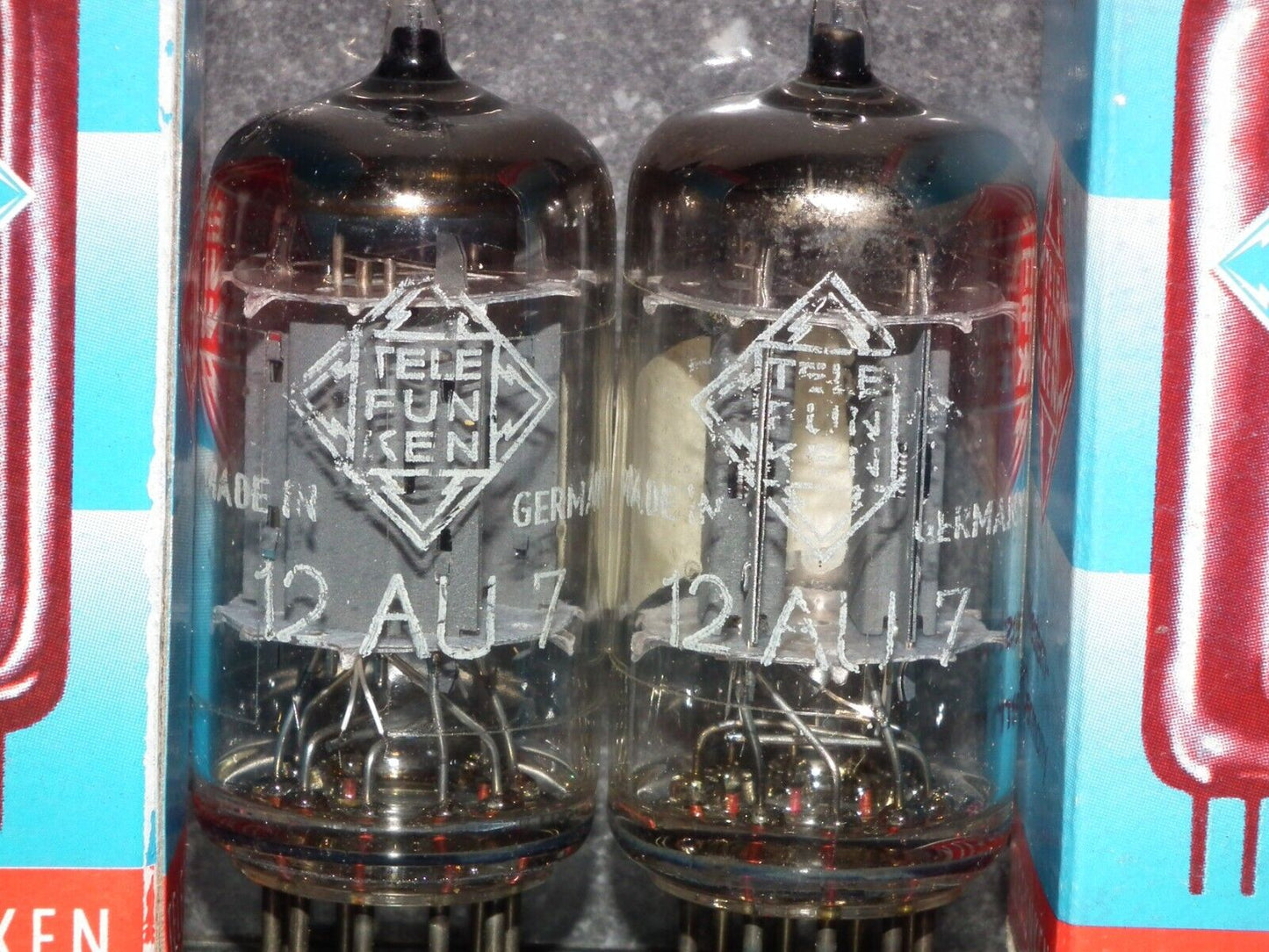Platinum Matched Pair 12AU7 Telefunken ECC82 Tested 80% Smooth Anodes DB