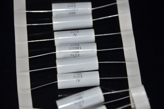 Two AV ARCOTRONICS MKT capacitors 2.2 uF / 250V Metalized film Hi End Tube Audio
