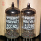 ECC82 12AU7 Philips Holland NOS Platinum Matched Pair Heerlen Plant 1967