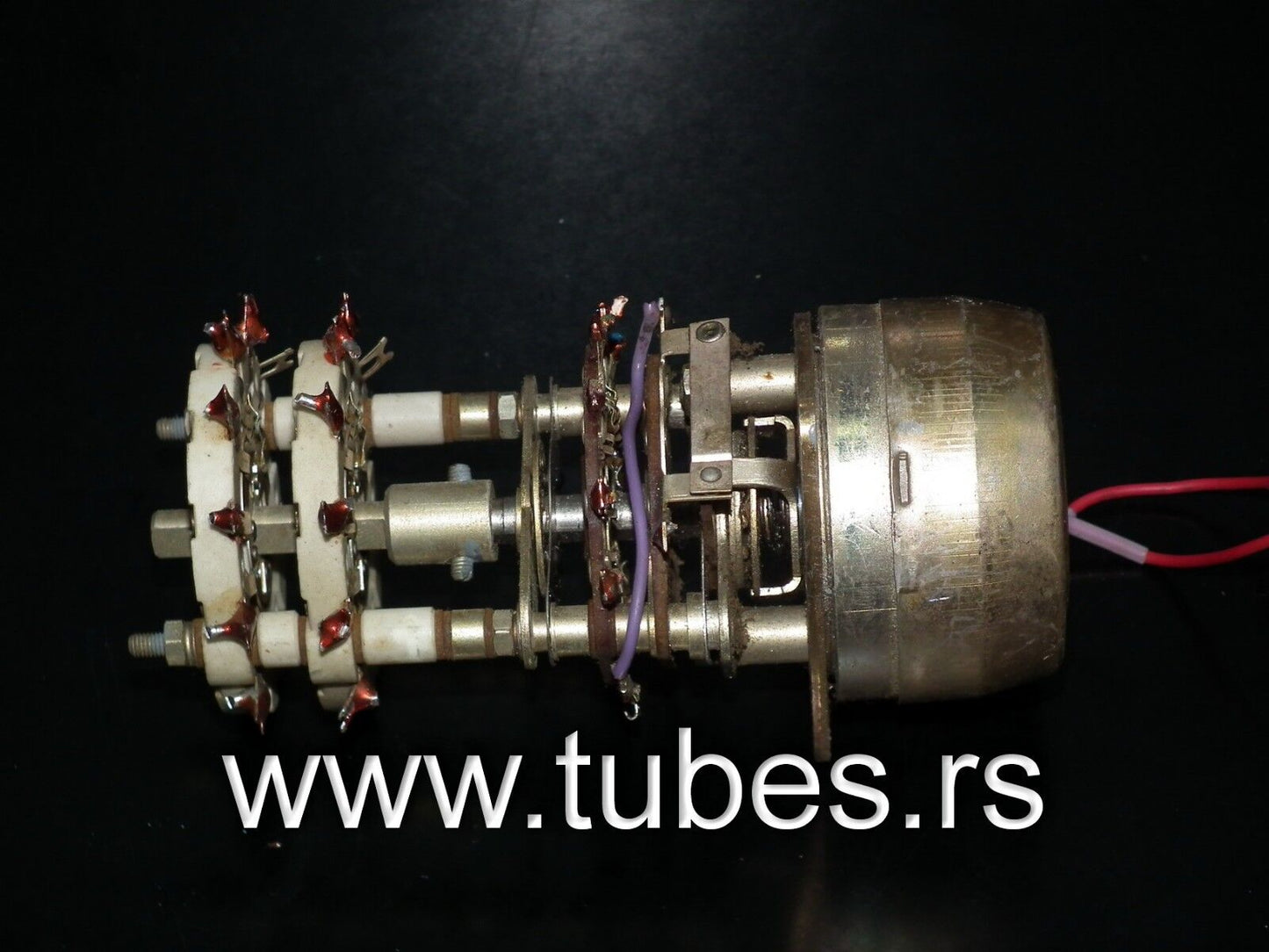 MOTORIZED CERAMIC SWITCH - DUAL SECTION 6 POSITIONS - RF AMPLIFIER ANTENNA TUNER