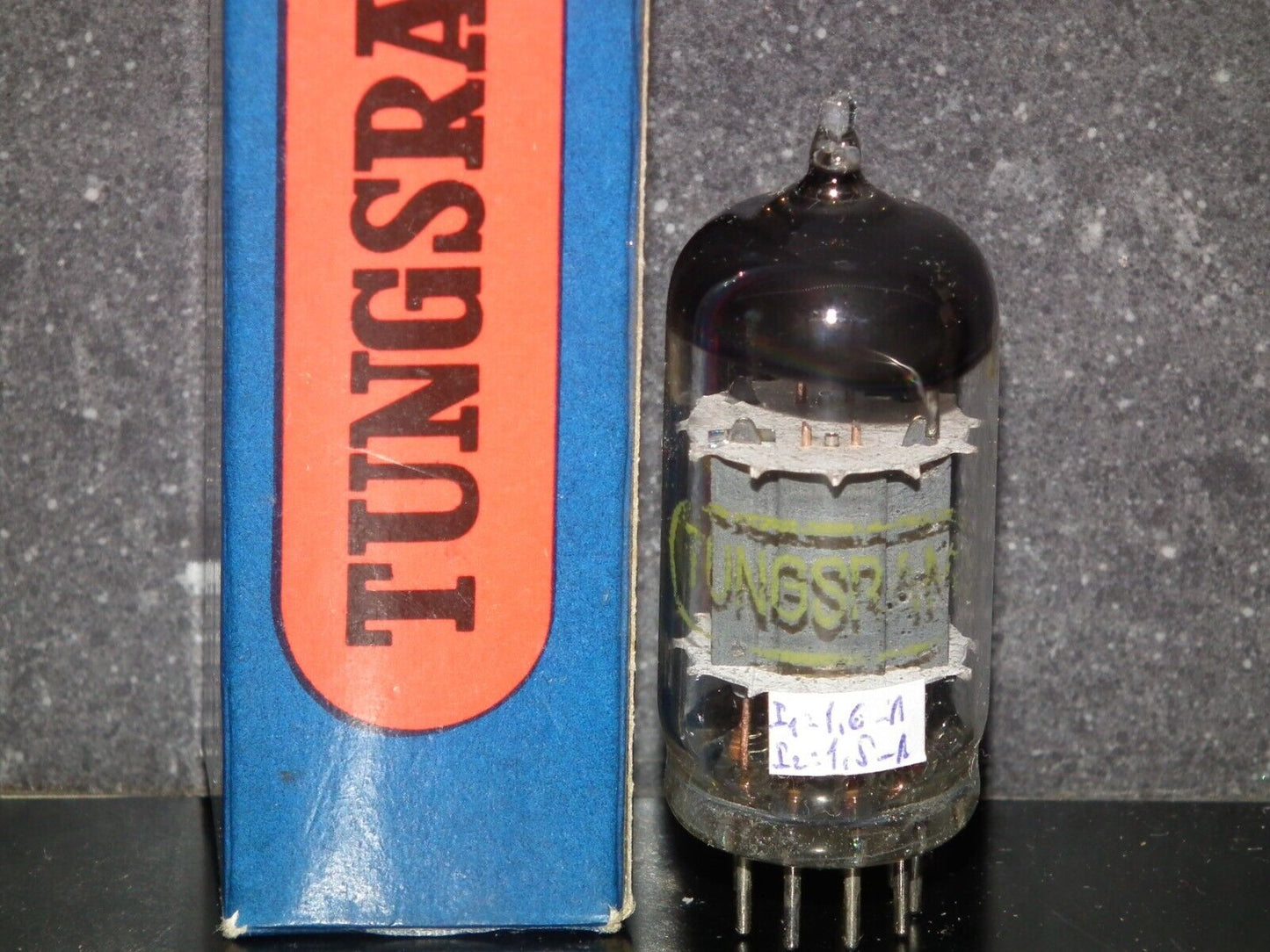 ECC83 Tungsram NOS NIB Ultra RARE Foil getter, welded plates tested 130% 1958