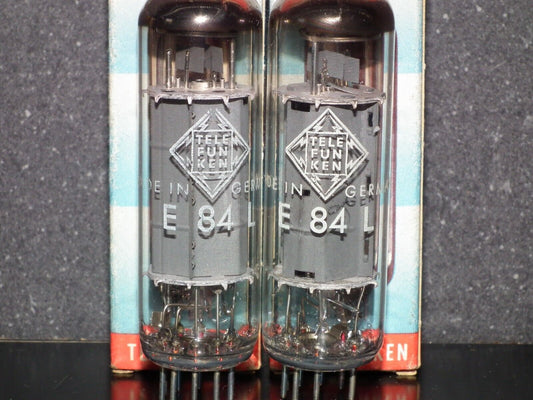 E84L 7320 Telefunken Platinum Matched Pair NOS NIB EL84 6BQ5