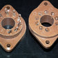 TWO VINTAGE NOS MAGNOVAL Vacuum Tube BAKELITE Sockets Valve Base PL519 EL509