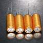 Four vintage NOS electrolytic capacitors 470uF 16V ROE Gold Serie Germany 470mfd