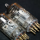 7308 Amperex E188CC RARE gray shield, matched pair tested NOS, gold pins 1961 P2