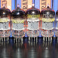 PCC85 Tungsram Austria Platinum Matched Pair NOS NIB Thick Getter late 50s NoL