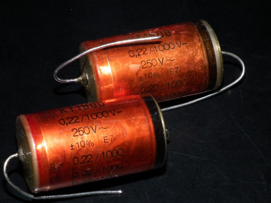 Pair (2 pcs) ERO GOLD Audio Grade 220nF 1000V Polypropylene Capacitor NOS 0.22u