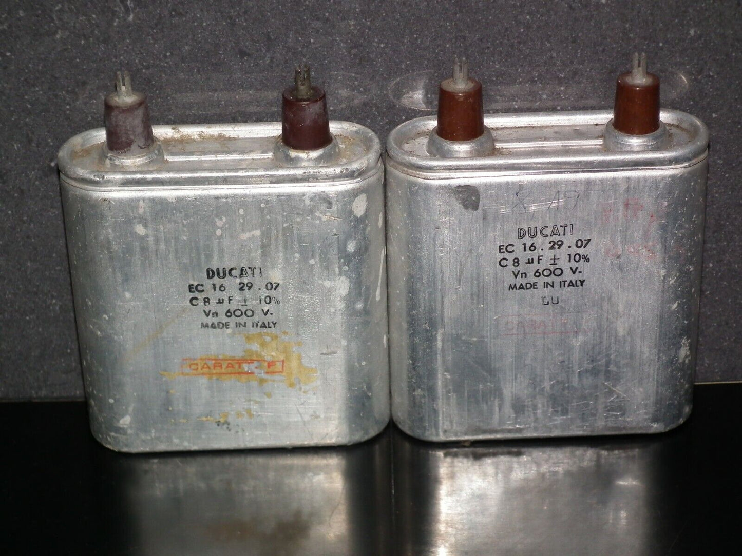 Vintage Ducati PIO capacitor 8.0 uF / 600V Tube audio Made in Italy in 60s