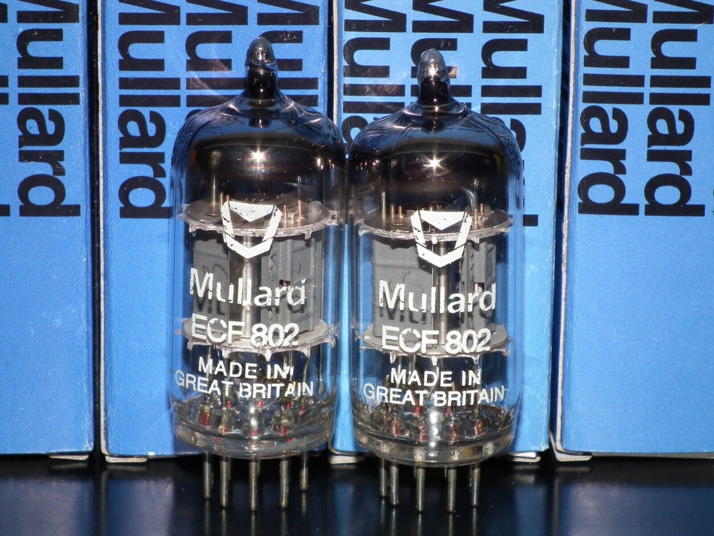 ECF802 Mullard Platinum Matched Pair NOS NIB 6JW8 (2 tubes)