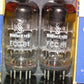 Matched pair ECC81 12AT7 Siemens Halske NOS NIB Big ring getter, Munich plant
