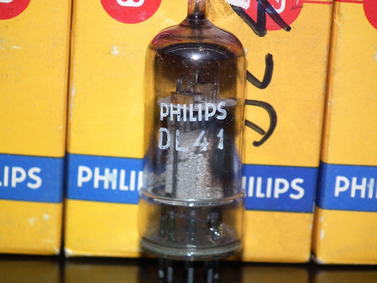 One (1 pcs) Philips DL41 Battery Output Pentode NOS NIB