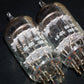 Platinum Matched Pair 6072A GE 12AY7 rebranded IBM Black Anodes
