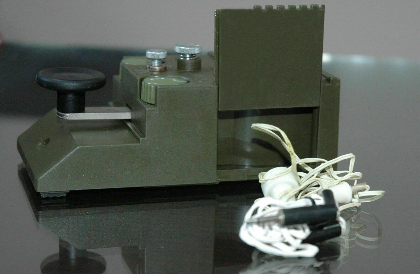 Military Morse Code Keyer Practice Key with Oscillator Telegraph Key NOS
