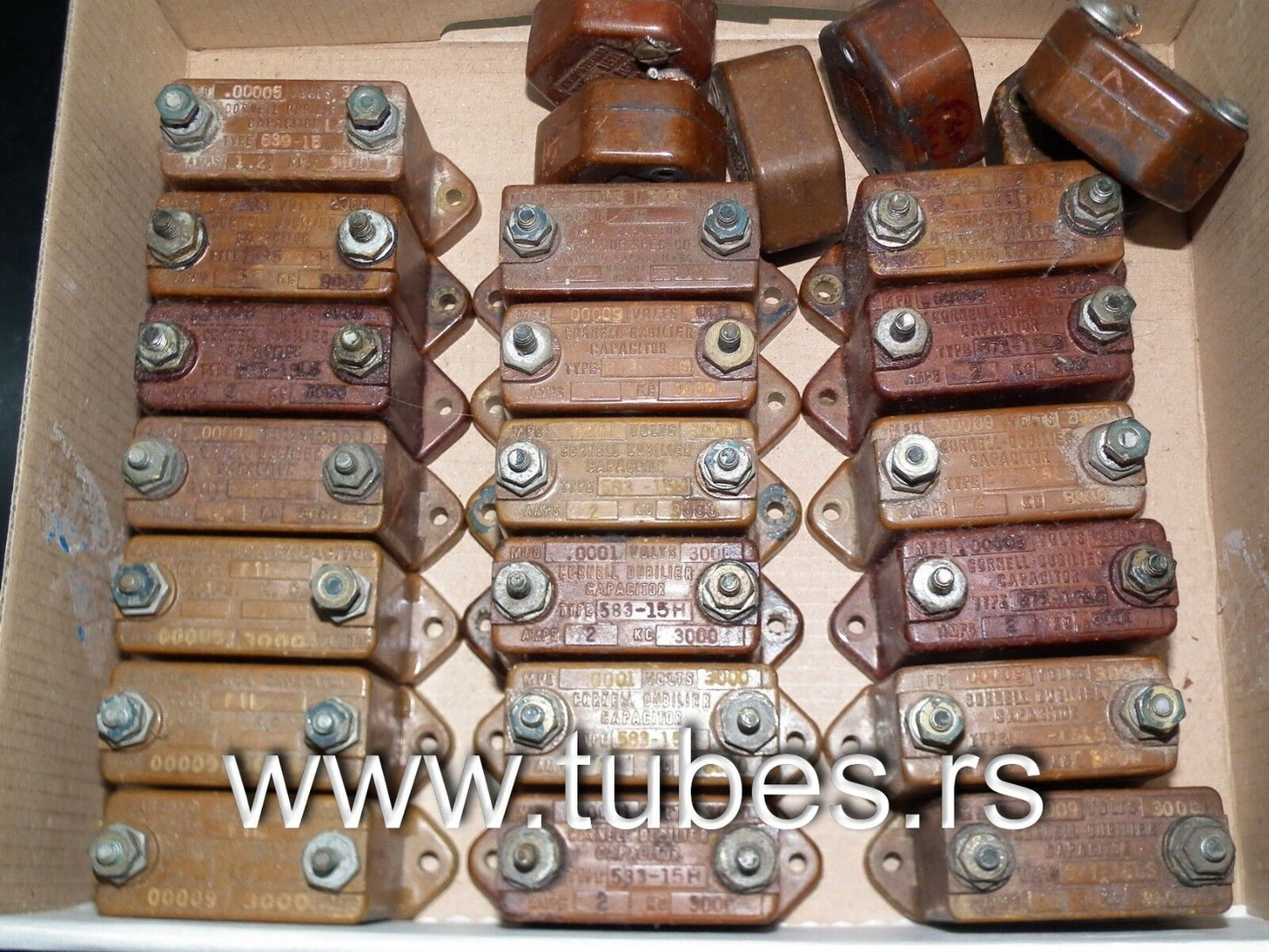 One vintage MICA capacitor 0.0082 mfd 2500V Sangamo USA 0.0082uf 2.5KV
