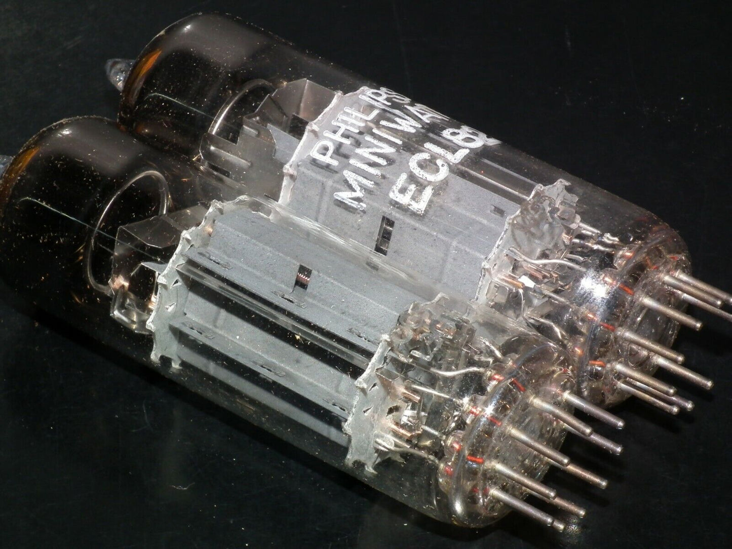 ECL82 Philips Matched Pair NOS NIB Dual Stage Getter Made in Mazda Brussels 60s