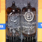 Matched Pair ECC82 12AU7 EI Yugoslavia Telefunken Long Smooth Plates 17mm Used