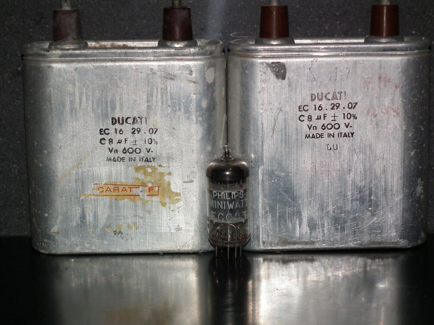 Vintage Ducati PIO capacitor 8.0 uF / 600V Tube audio Made in Italy in 60s
