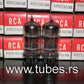 6189 RCA 12AU7 NOS NIB platinum matched pair ECC82 ECC802S Long Life E82CC