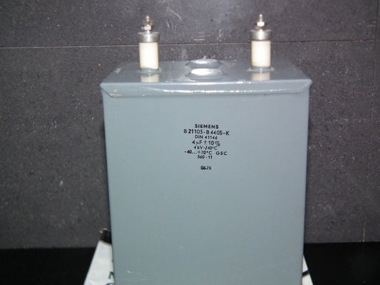 One NOS vintage Siemens PIO capacitor 4uF 4000V 4mfd 4KV