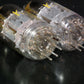 12AY7 K-R INC NOS NIB platinum matched pair RARE SQUARE GETTER 6072 6072A