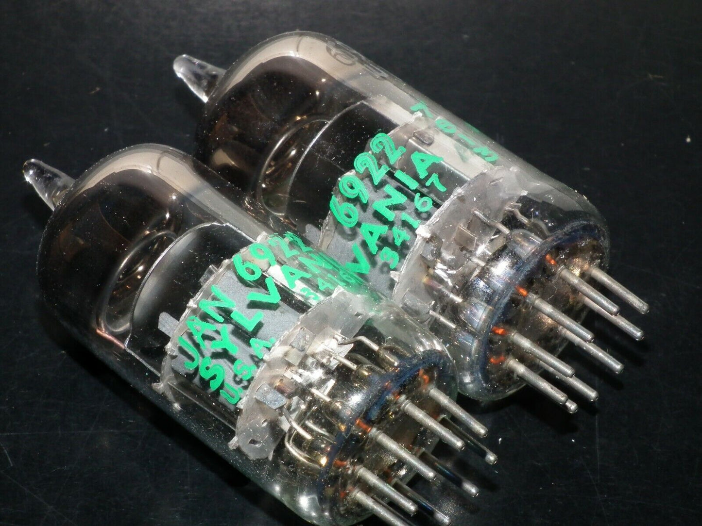 E88CC 6922 Sylvania Platinum Matched Pair Low Noise in original boxes USA NOS