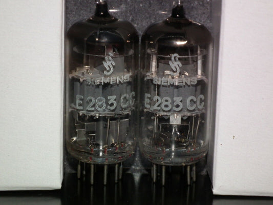 E283CC Siemens Platinum Matched Pair Pullouts NOS tested, balanced, low noise