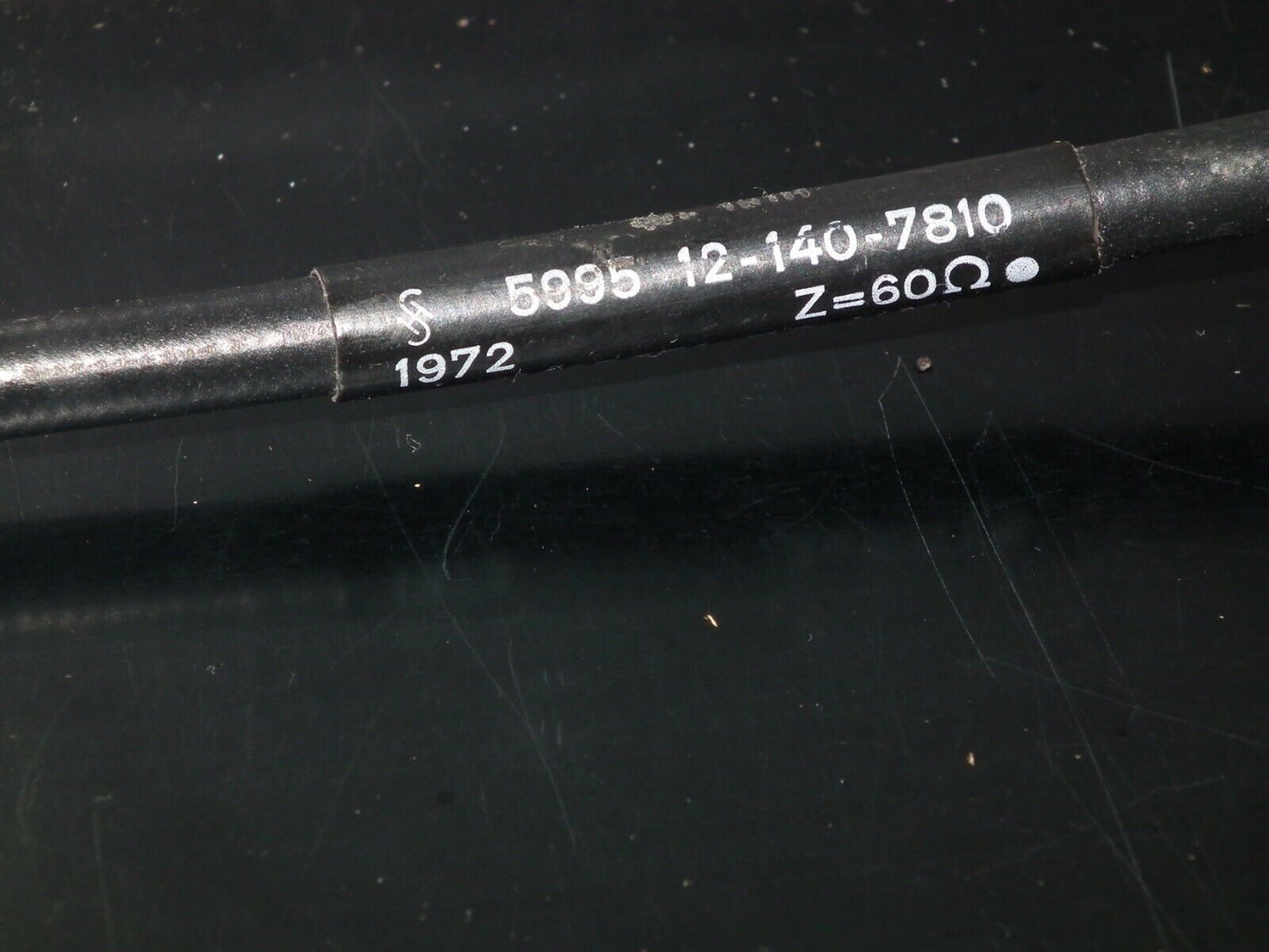 NOS vintage Siemens cable 30cm with professional connectors Z=60ohm Radio TX RX
