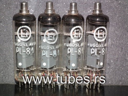Platinum matched quad PL81 21A6 EI Philips NOS tube pentode N152