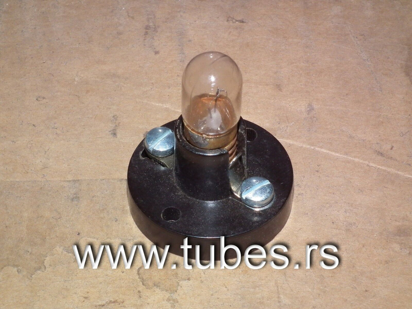 E10 bulb socket NOS made in 60s, Retro look, Klangfilm