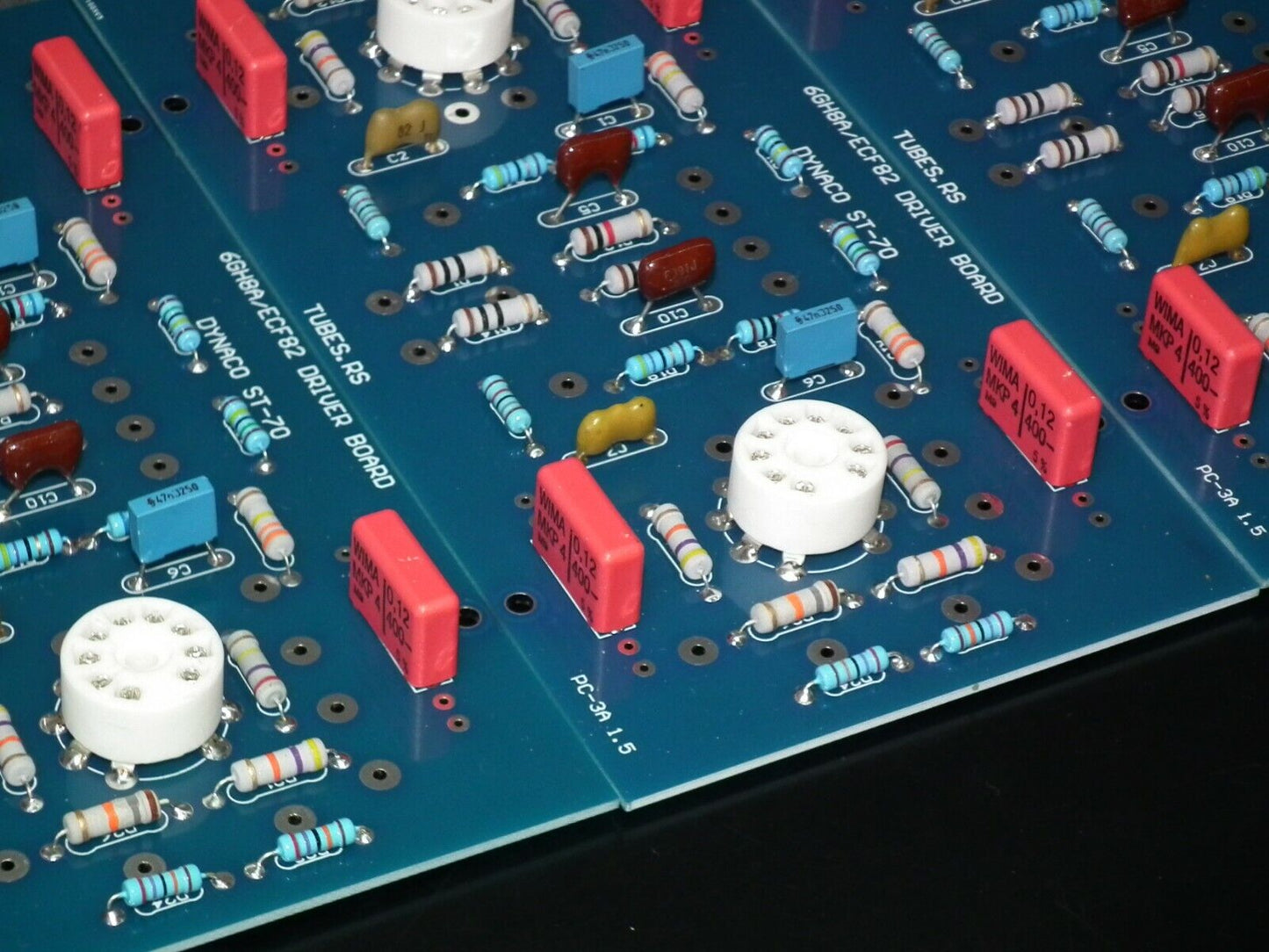 DYNACO ST-70 6GH8A / 6GH8 COMPLETE KIT PC-3 DRIVER BOARD WITH TUBES (NOS Platinum matched pair of 6GH8A EI Philips)