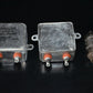 Two NOS WEST CAP SPRAGUE PIO hermetically sealed capacitor 1u 1KV CP53B1EG105K1
