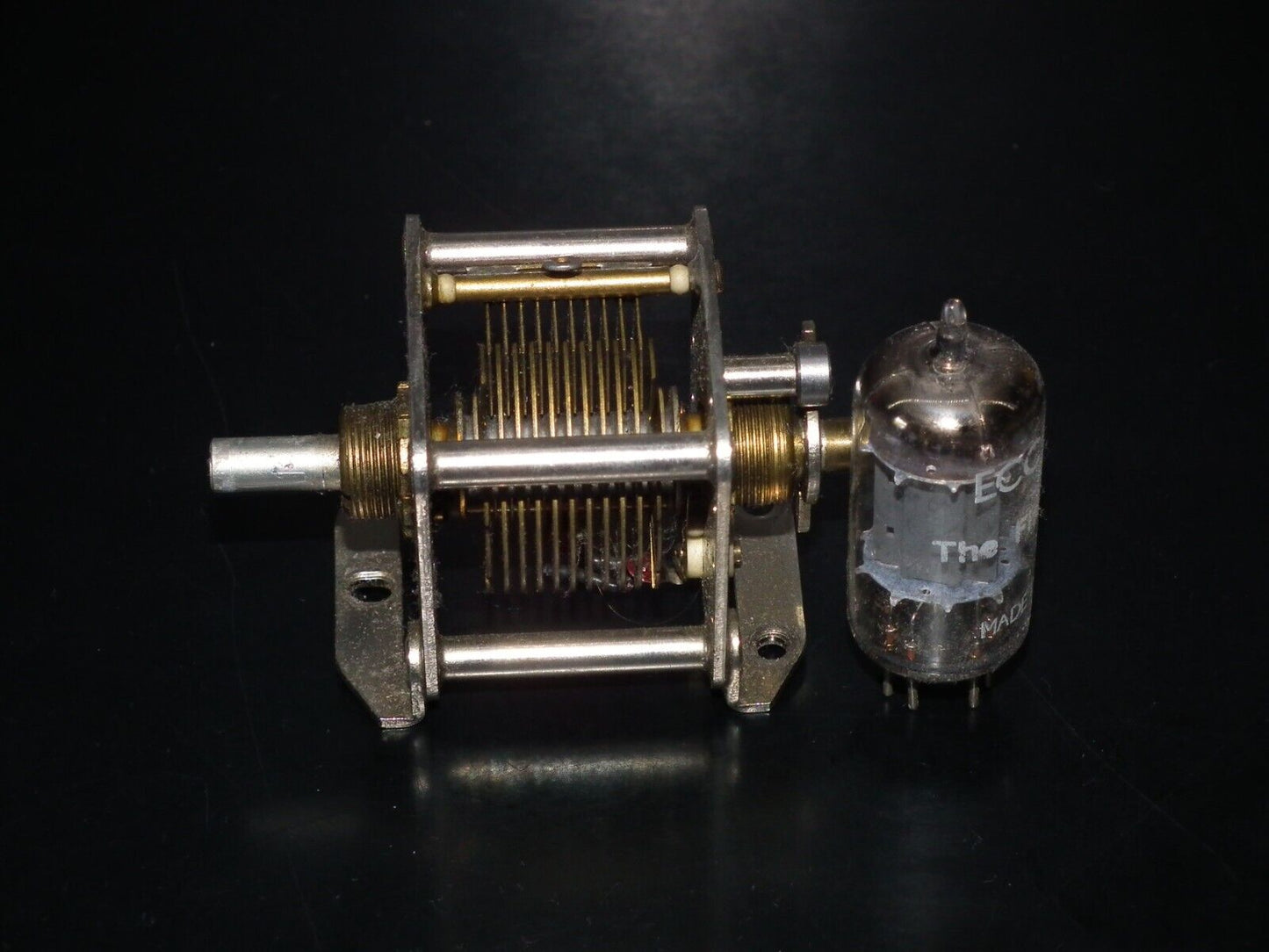 Philips air variable capacitor - 100 pF ball bearing HIGH QUALITY - HF VFO USED