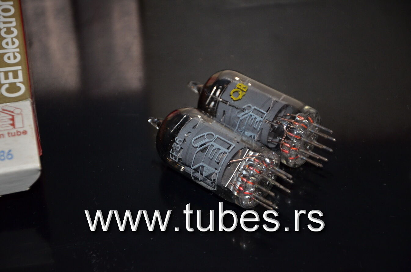 EF86 6267 Tesla CEI Low Noise Audio  - rare SQUARE GETTER NOS NIB