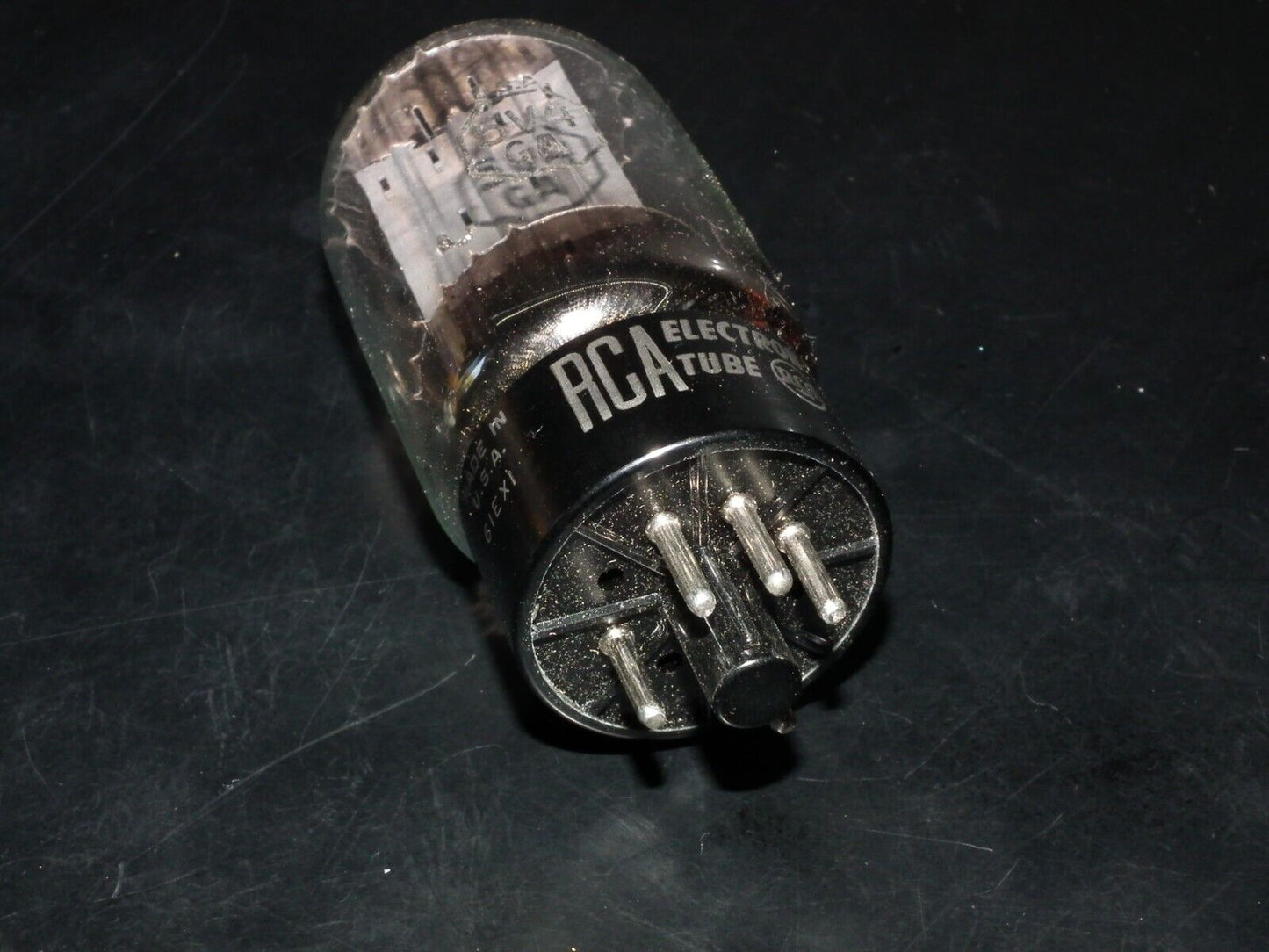 5V4GA RCA USA GZ32 RARE Square Getter NOS - TESTED 100%