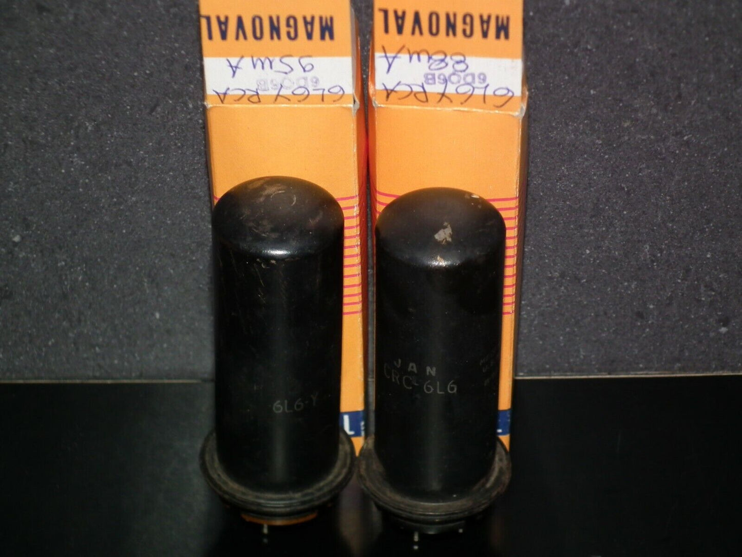 6L6Y RCA Used Strong Matched Pair Broken Guiding Pins