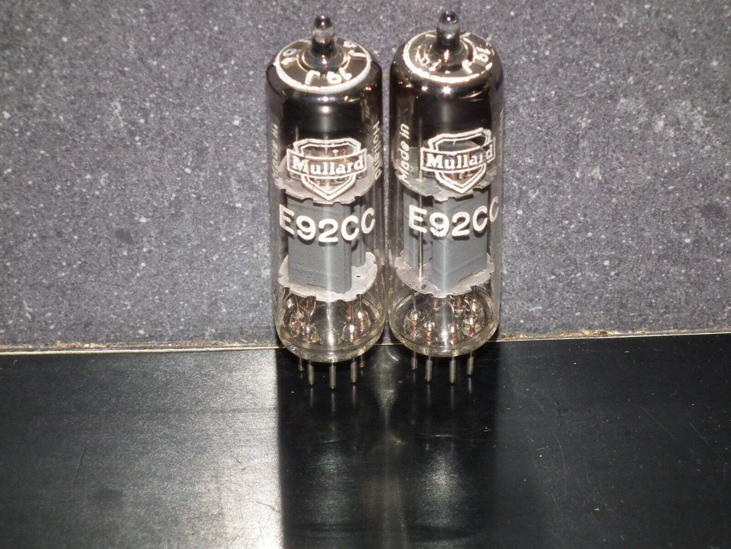 Matched pair E92CC Mullard Made in Heerlen Holland in 1960, Used tested 100%