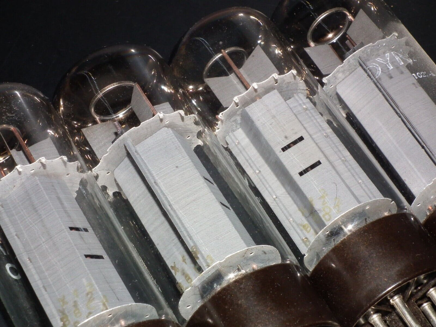 EL34 6CA7 Mullard Welded Anodes Platinum Matched QUAD Tested 95% Blackburn 1968