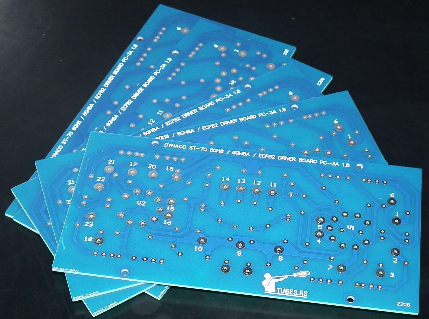 DYNACO ST-70 6GH8A / 6GH8 PC-3 DRIVER BOARD PCB  Retro Phenolic Look